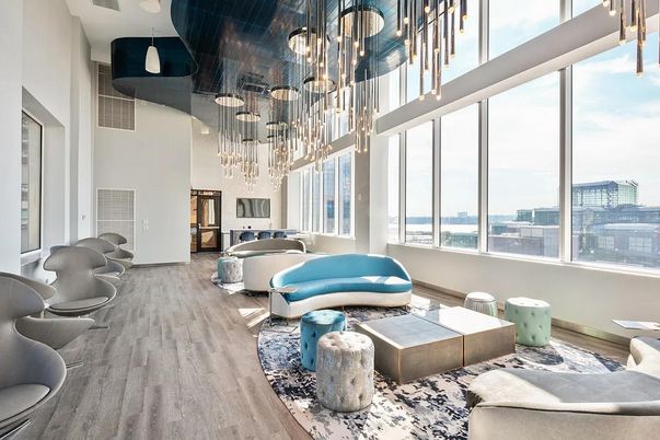 Interior, Living room, Pendant Lights, Wood Texture Flooring