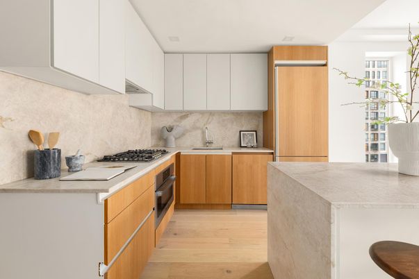 Interior, Kitchen, Wood Texture Flooring