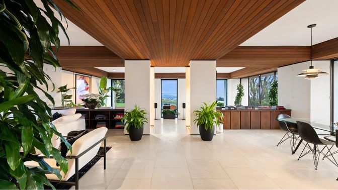 Interior, Pendant Lights, Recessed Lighting, Wooden Ceilings