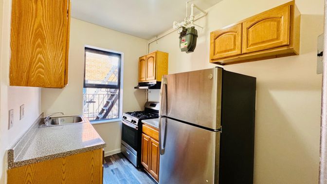 Interior, Kitchen, Wood Texture Flooring