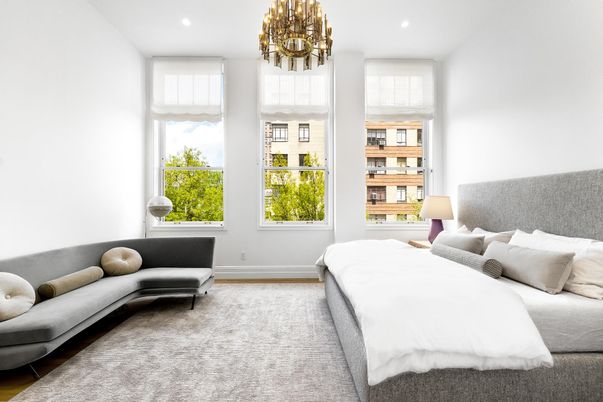 Bedroom, Chandelier, Interior, Recessed Lighting