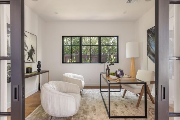 Home Office, Interior, Wood Texture Flooring