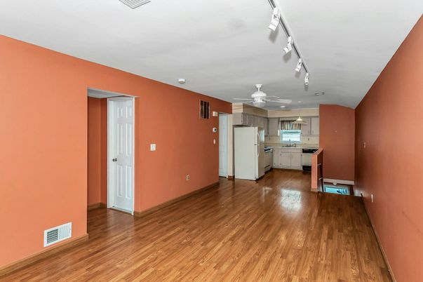 Empty room, Interior, Kitchen, Wood Texture Flooring