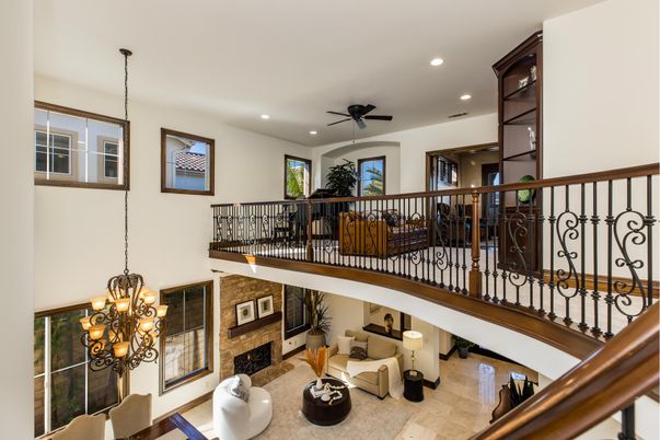 Chandelier, Fireplace, Interior, Living room, Recessed Lighting