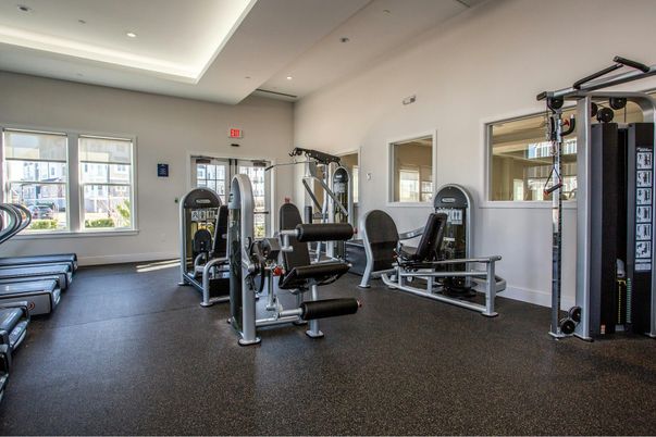Fitness Equipment, Gym, Interior, Recessed Lighting