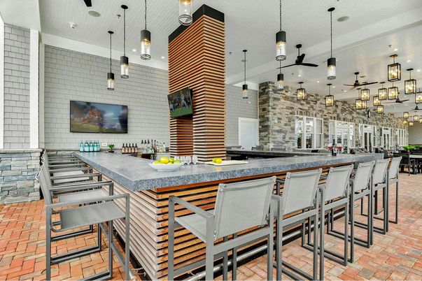 Interior, Pendant Lights, Stone Walls