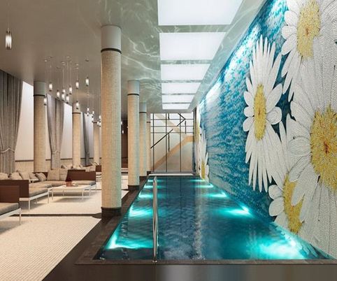 Interior, Living room, Pendant Lights, Pool