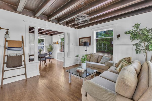 Dining room, Interior, Living room, Wooden Beams, Wooden Ceilings, Wood Texture Flooring