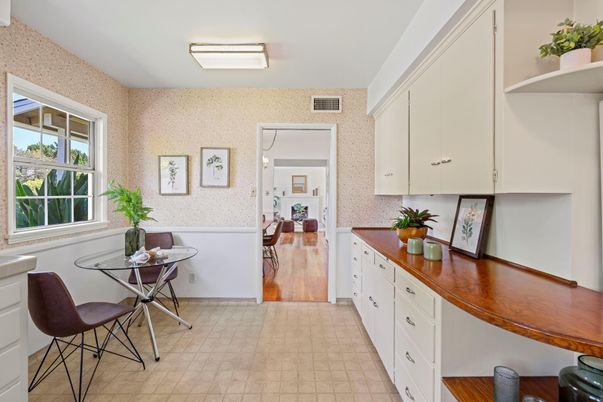 Interior, Kitchen, Wood Texture Flooring