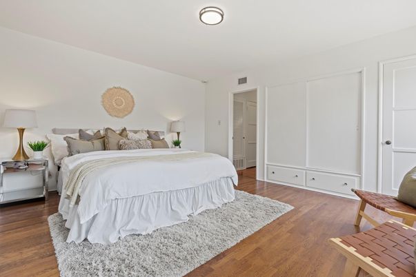 Bedroom, Interior, Wood Texture Flooring