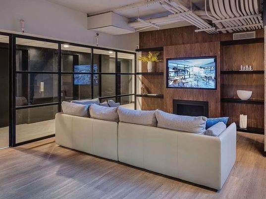 Fireplace, Interior, Living room, Wood Texture Flooring, Wooden Walls