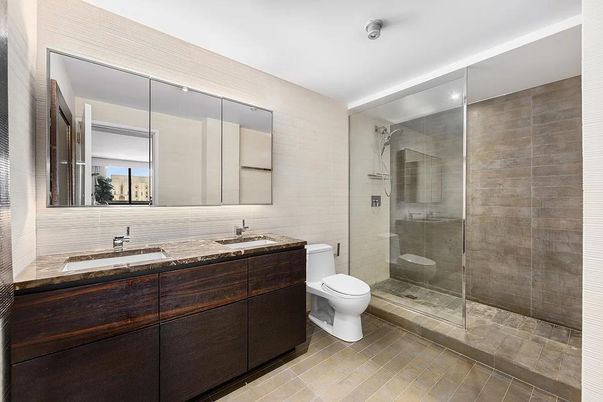 Bathroom, Dual Sink Vanities, Glass Shower, Interior