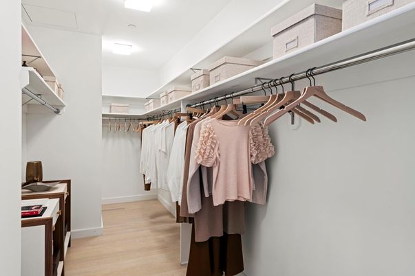 Interior, Walk-in Closets, Wood Texture Flooring