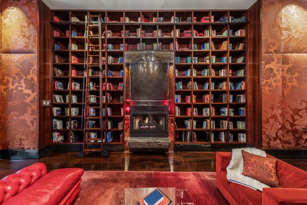 Fireplace, Interior, Wood Texture Flooring