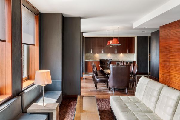 Dining room, Interior, Kitchen, Living room, Pendant Lights, Recessed Lighting, Wood Texture Flooring