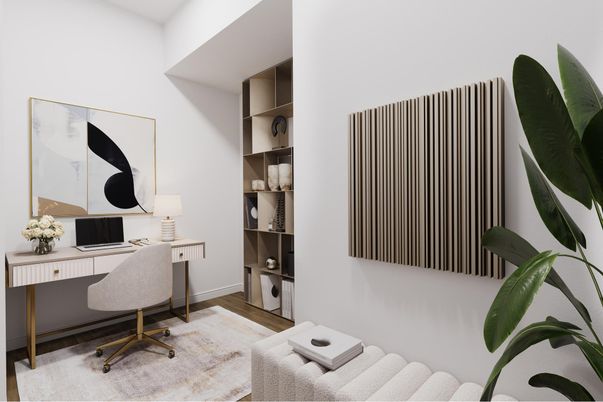 Home Office, Interior, Wood Texture Flooring