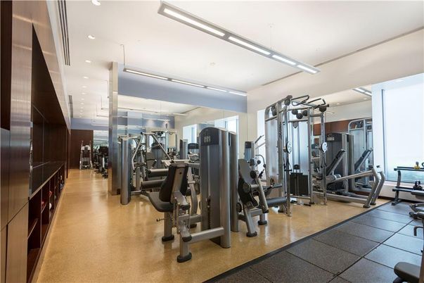 Fitness Equipment, Gym, Interior, Recessed Lighting