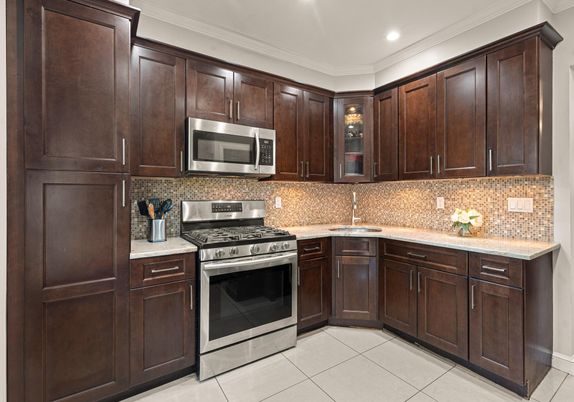 Interior, Kitchen, Recessed Lighting, Stainless Steel Appliances