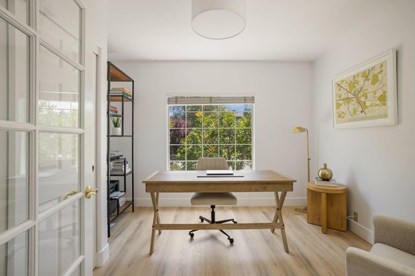 Home Office, Interior, Wood Texture Flooring