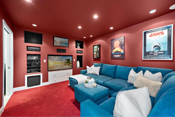 Interior, Living room, Recessed Lighting