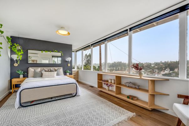 Bedroom, Interior, Wood Texture Flooring