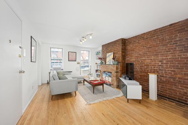 Fireplace, Interior, Living room, Stone Walls, Wood Texture Flooring
