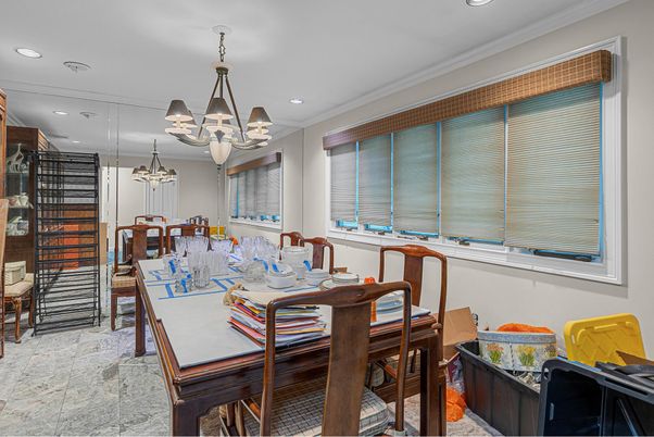 Chandelier, Dining room, Interior, Recessed Lighting