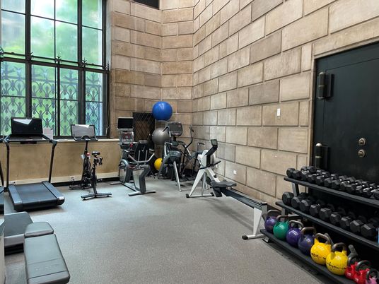 Fitness Equipment, Interior, Stone Walls