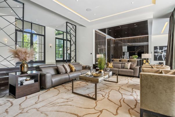 Interior, Living room, Recessed Lighting