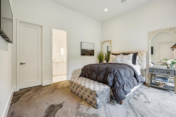 Bedroom, Interior, Recessed Lighting