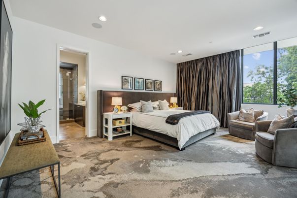 Bedroom, Interior, Recessed Lighting