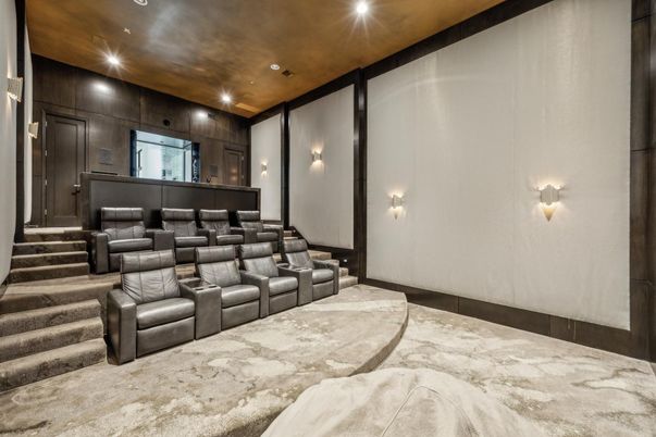 Home Theatre Room, Interior, Recessed Lighting, Theatre Room