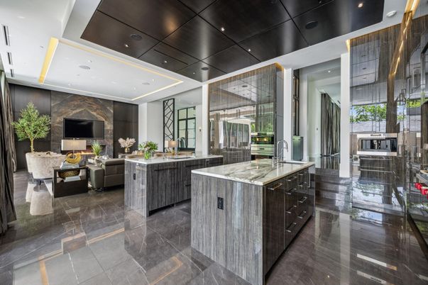 Interior, Kitchen, Living room, Recessed Lighting
