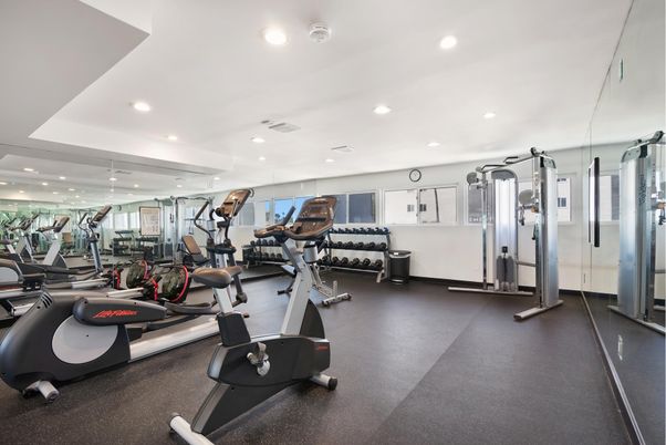 Fitness Equipment, Gym, Interior, Recessed Lighting