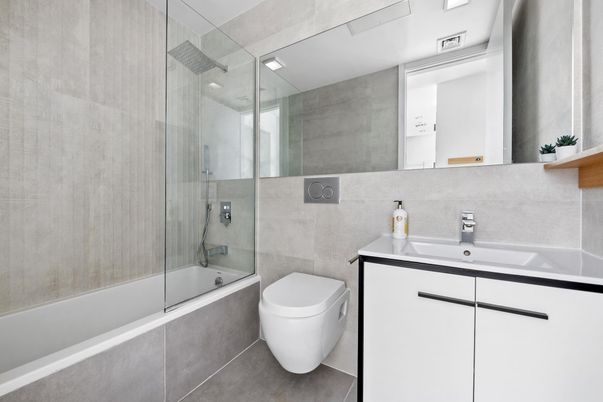 Bathroom, Glass Shower, Interior
