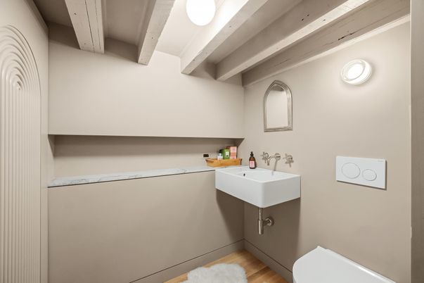 Bathroom, Interior, Wood Texture Flooring