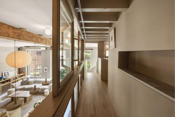 Interior, Living room, Wooden Beams, Wood Texture Flooring