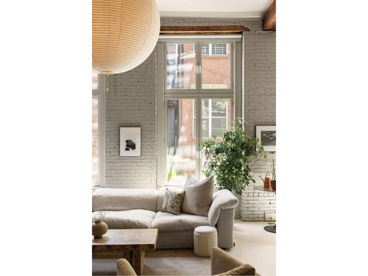 Interior, Living room, Stone Walls