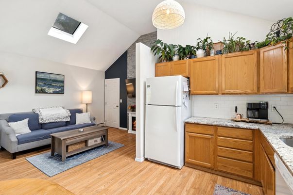 Interior, Kitchen, Living room, Wood Texture Flooring