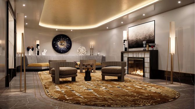 Fireplace, Interior, Recessed Lighting