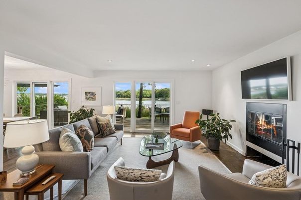 Fireplace, Interior, Living room, Recessed Lighting