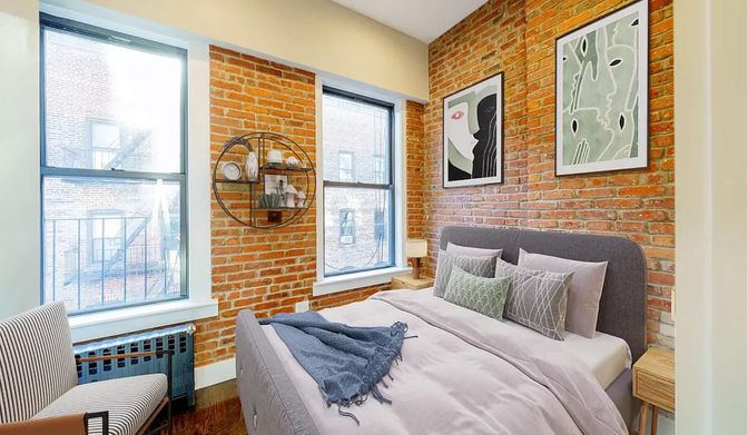 Bedroom, Interior, Stone Walls