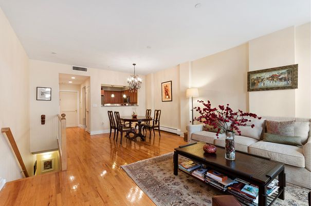 Chandelier, Dining room, Interior, Living room, Recessed Lighting, Wood Texture Flooring