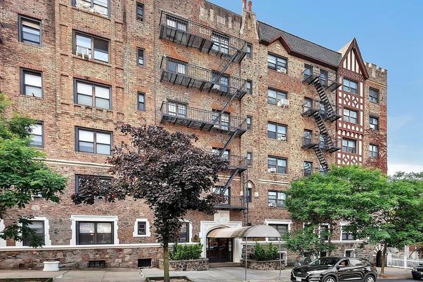 Exterior, Facade, Brick Facade, Condo Building