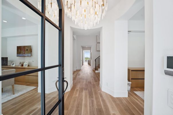 Chandelier, Interior, Wood Texture Flooring