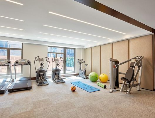 Fitness Equipment, Gym, Interior, Recessed Lighting