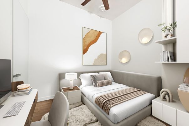 Bedroom, Interior, Wood Texture Flooring