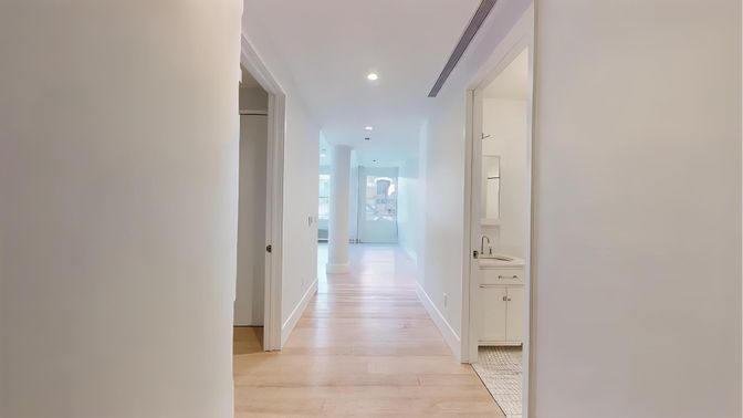 Interior, Recessed Lighting, Wood Texture Flooring