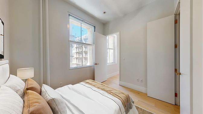 Bedroom, Interior, Wood Texture Flooring