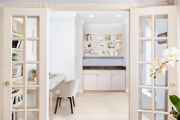 Home Office, Interior, Recessed Lighting